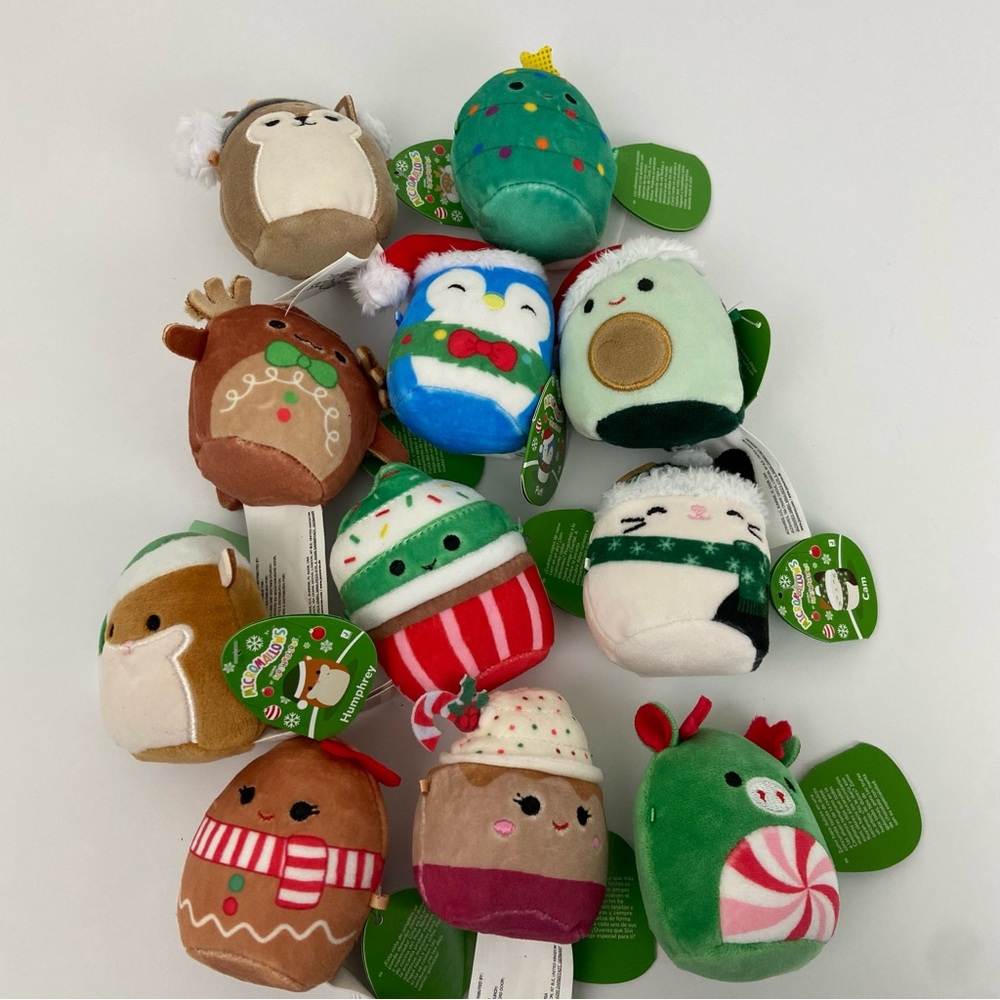 Squishmallows Micromallows Advent Calendar Lot of 11 Christmas Mini Plush